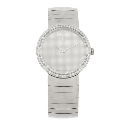 Christian Dior Stainless Steel Diamond Bezel 33mm La D De Dior Quartz Watch