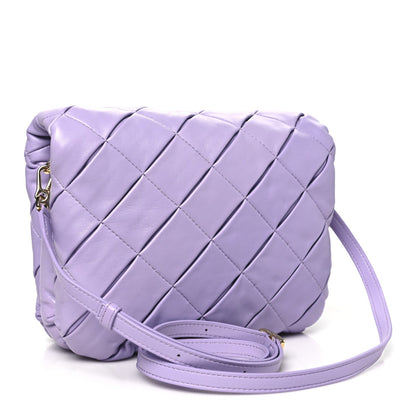 Loewe Lambskin Pleated Goya Puffer Bag Light Mauve