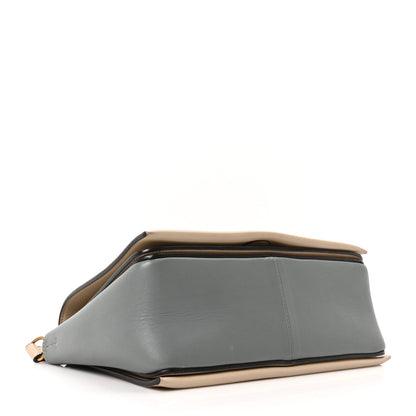Celine Shiny Smooth Calfskin Medium Frame Shoulder Bag Grege Storm