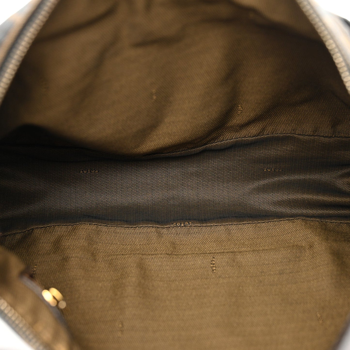Fendi Zucca Zipped Baguette Tobacco