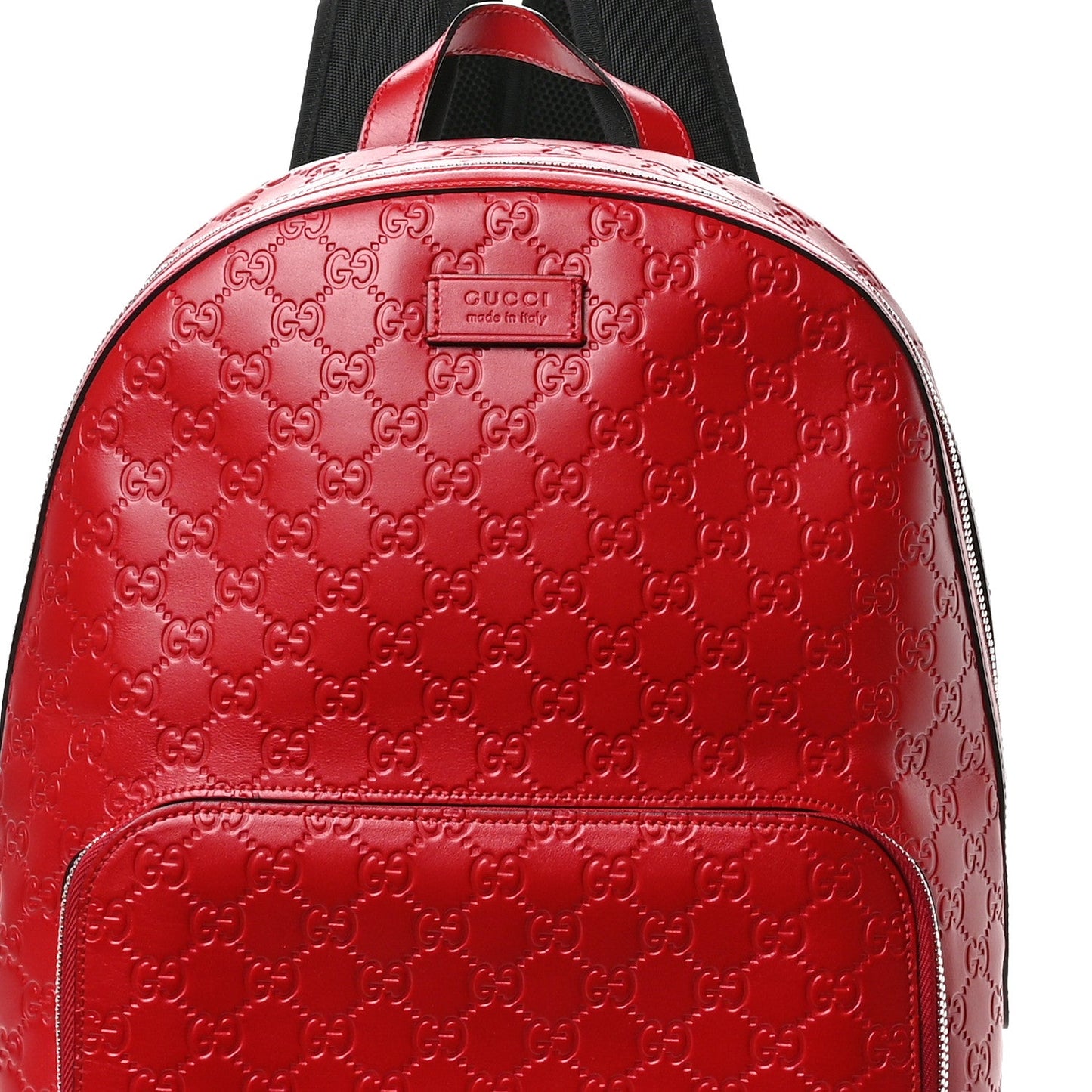 Gucci Guccissima Signature Day Backpack Hibiscus Red