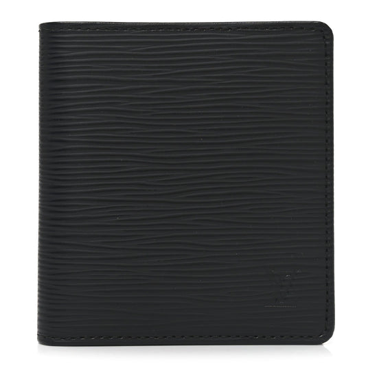 Louis Vuitton Epi 6 Card Billfold Wallet Black