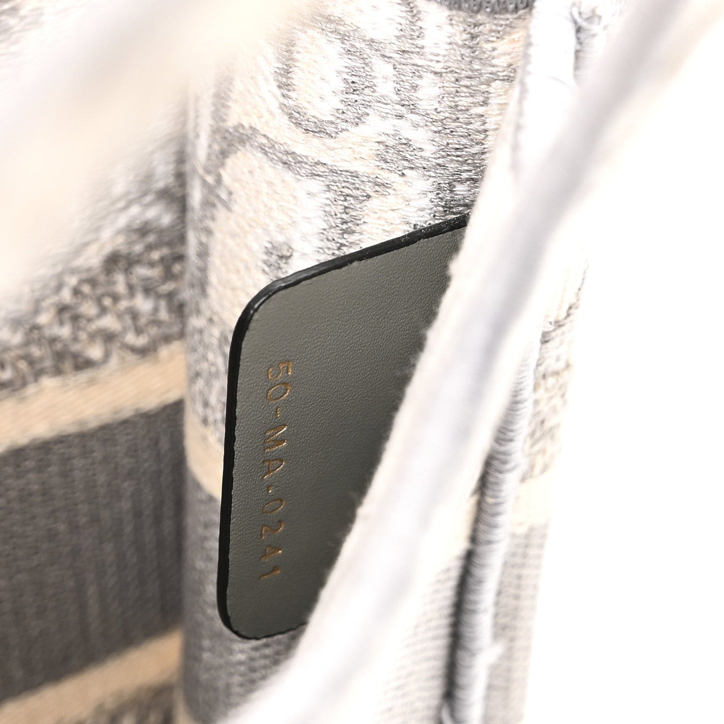 Christian Dior Oblique Mini Book Tote Grey Multicolor