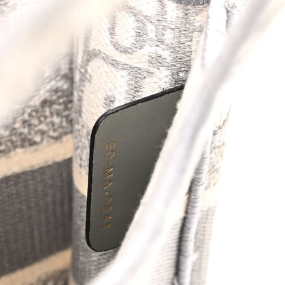 Christian Dior Oblique Mini Book Tote Grey Multicolor