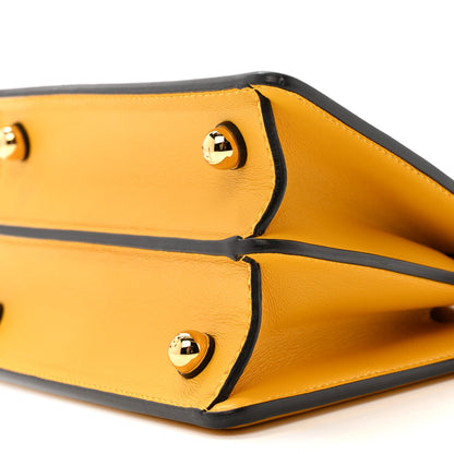 Fendi Shiny Nappa Petite Peekaboo I SEE U Satchel Mimosa