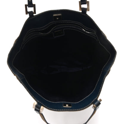 Fendi Zucchino Shopping Tote Navy