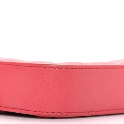 Chanel Lambskin Quilted Small Clutch With Chain Pink