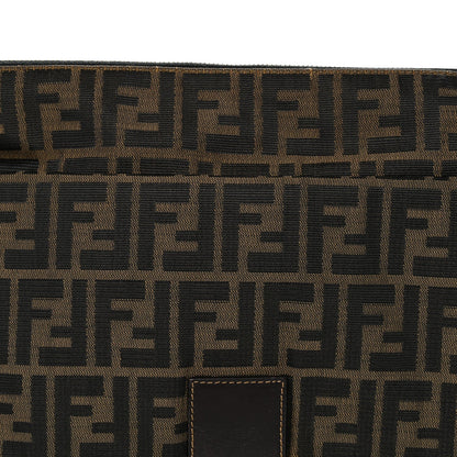 Fendi Zucca Zipped Baguette Tobacco