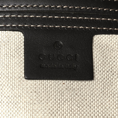 Gucci GG Supreme Monogram Medium Flat Messenger Bag Dark Brown