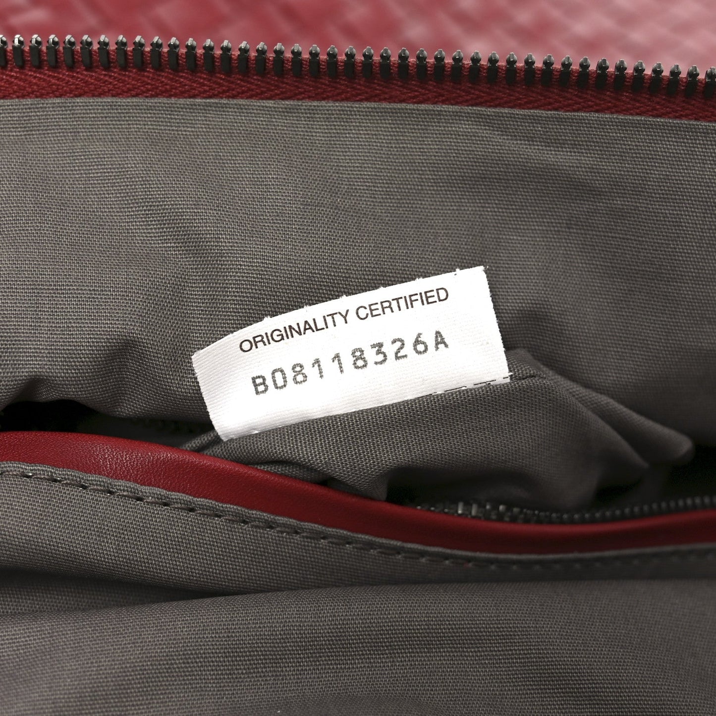 Bottega Veneta Nappa Intrecciato Medium Convertible Tote Burgundy