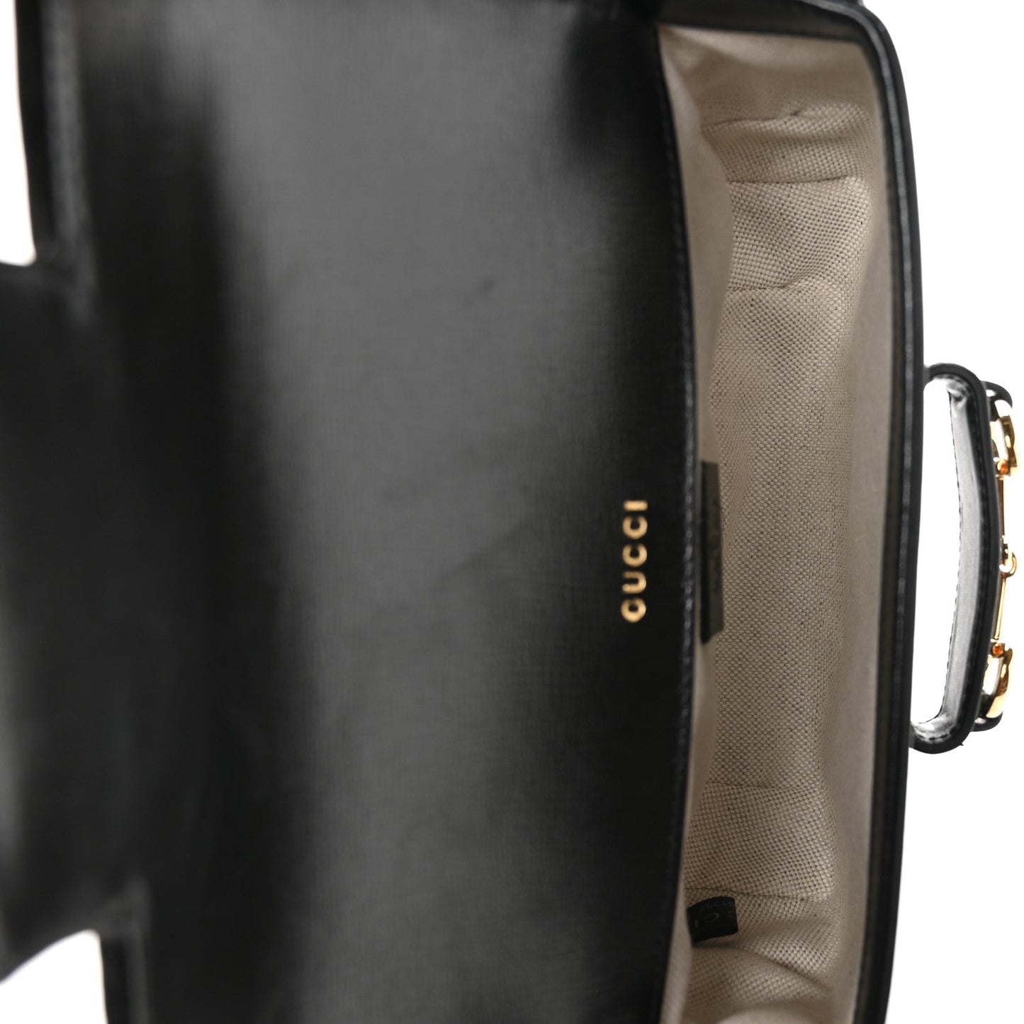 Gucci Azalea Calfskin Web Mini Horsebit 1955 Shoulder Bag Black