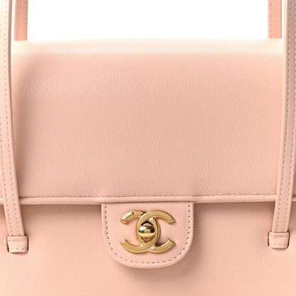 Chanel Shiny Caviar Preppy Coco Small Flap Light Pink
