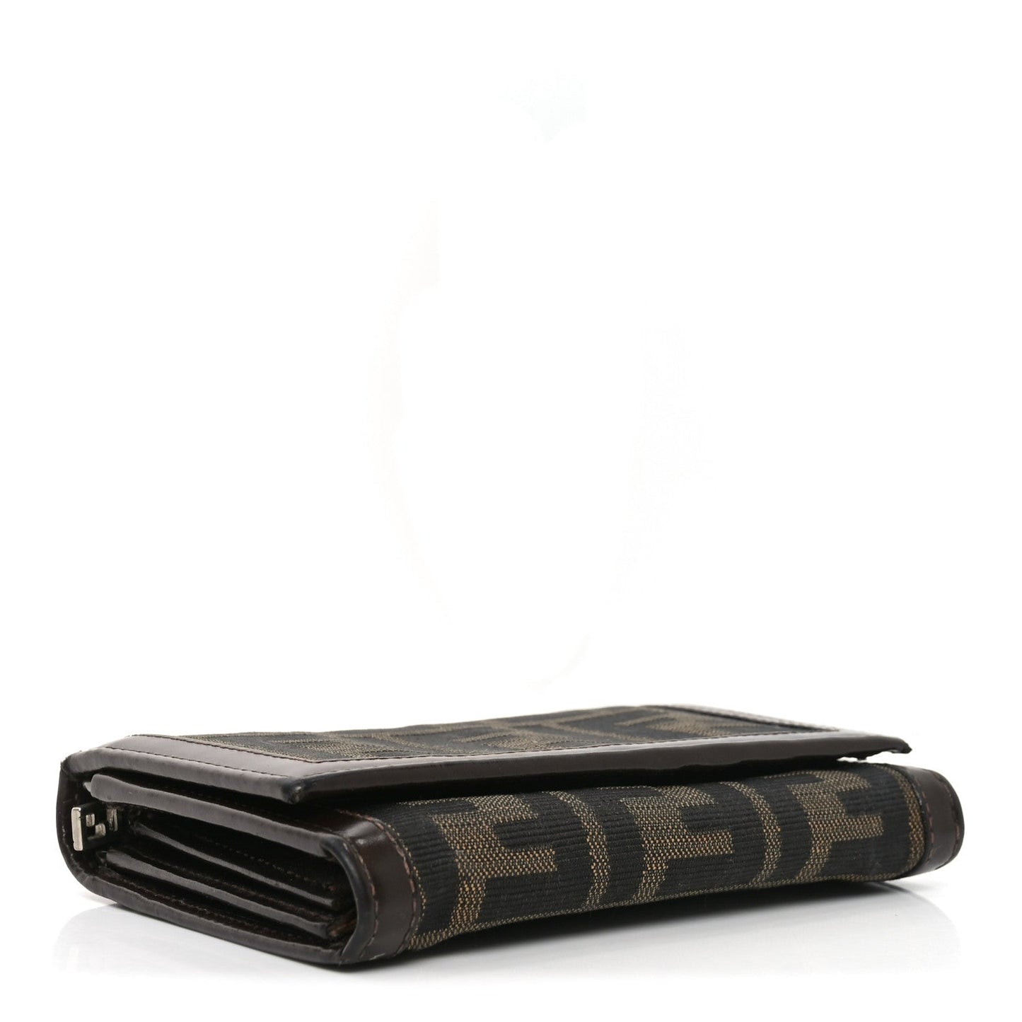 Fendi Zucca Compact Wallet Tobacco