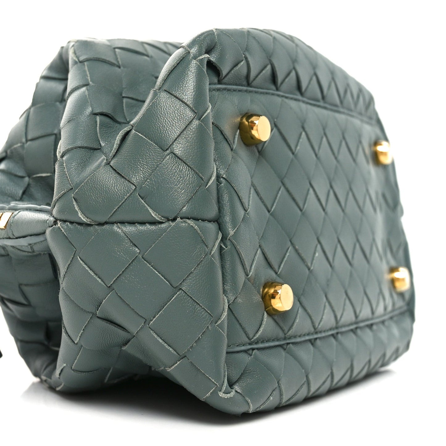 Bottega Veneta Nappa Intrecciato Bauletto Slate