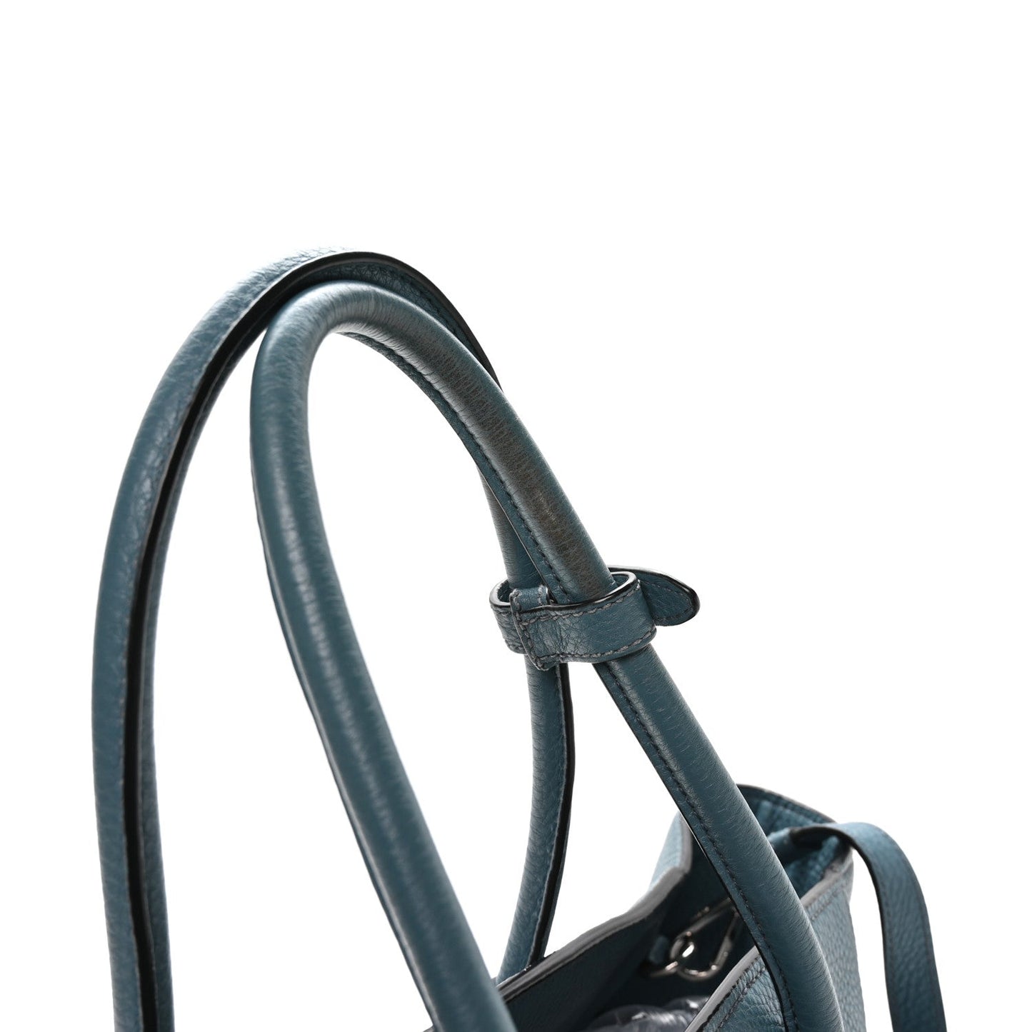 Prada Vitello Phenix Shopping Tote Marine