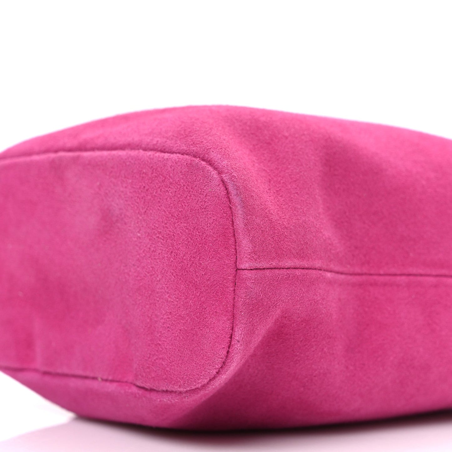 Miu Miu Camoscio Mini Drawstring Bag Fuxia
