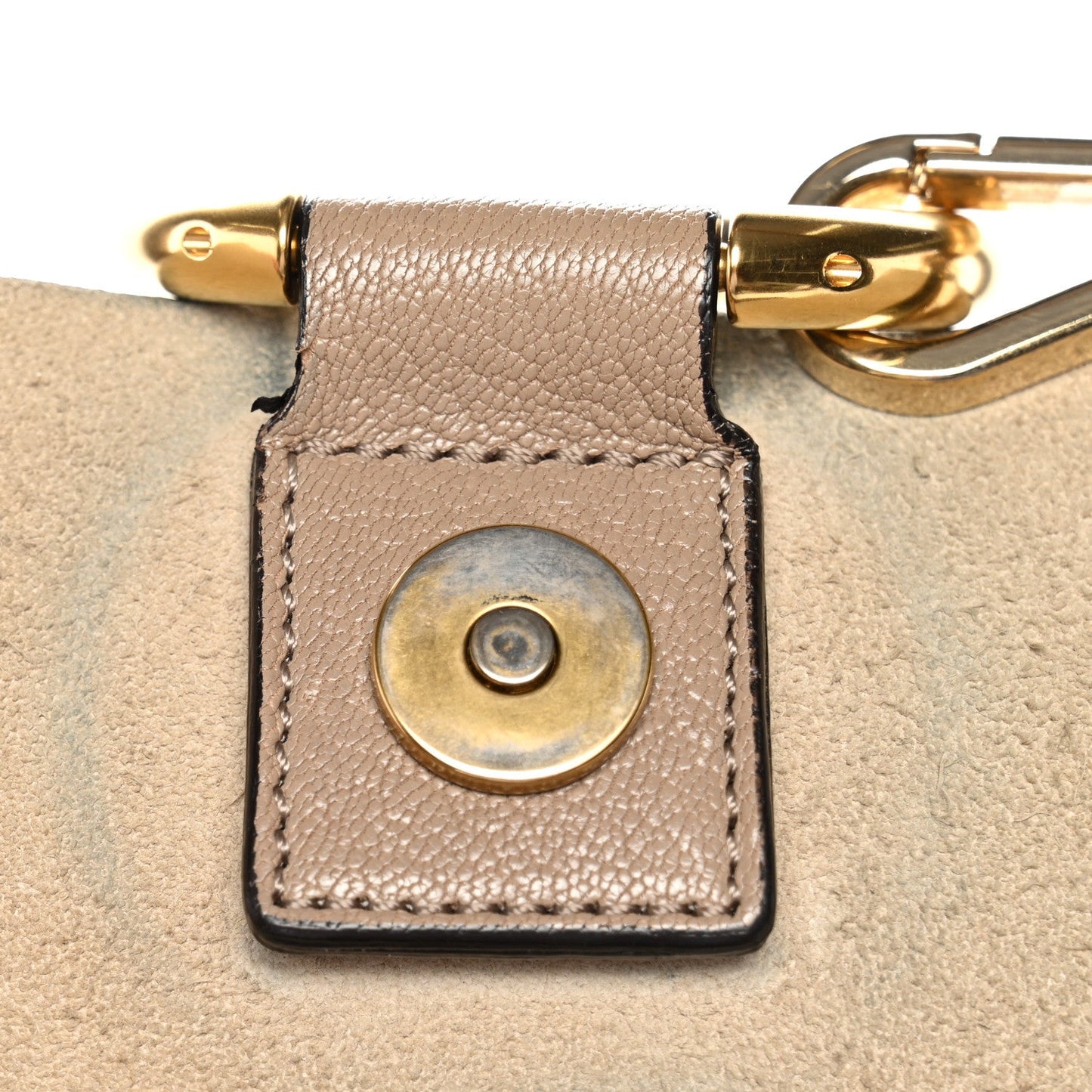 Chloe Goatskin Medium Faye Shoulder Bag Motty Grey