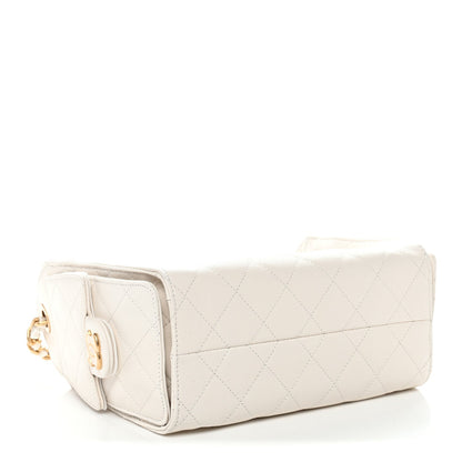 Chanel Caviar Quilted Mini Chanel 25 Handbag White