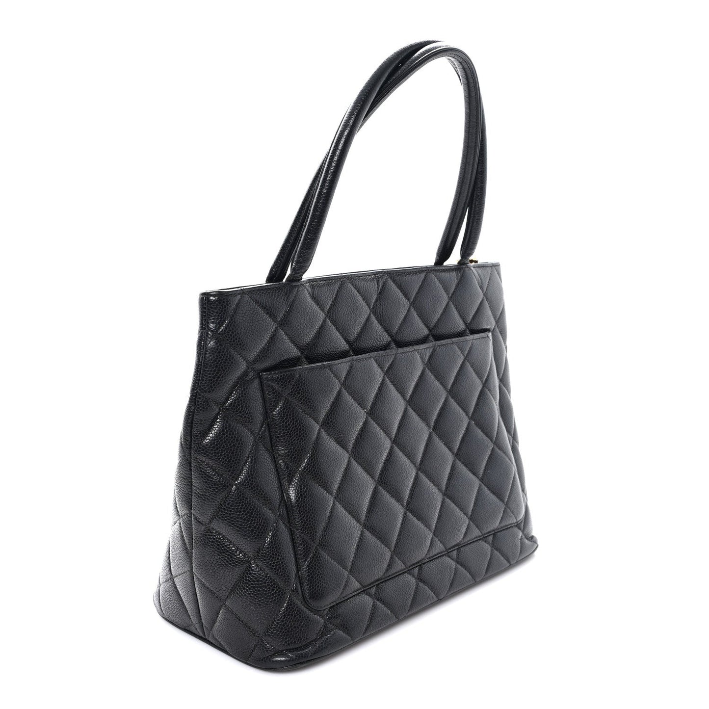 Chanel Caviar Quilted Medallion Tote Black