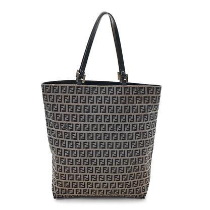 Fendi Zucchino Shopping Tote Navy