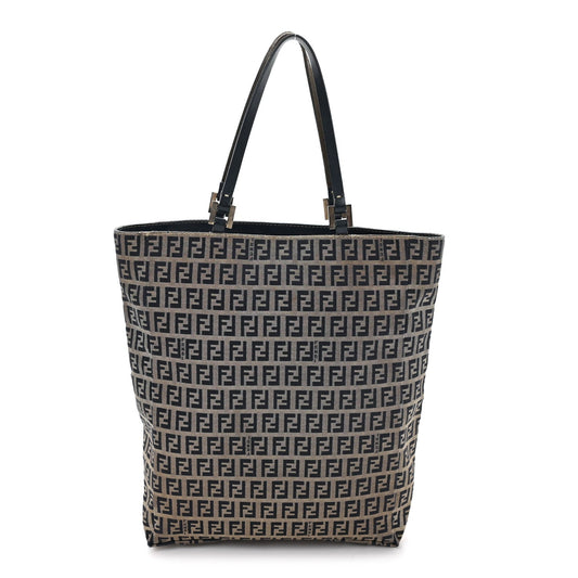 Fendi Zucchino Shopping Tote Navy