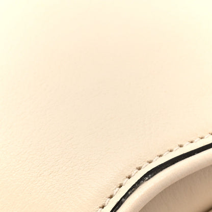 Gucci Roxy Calfskin Blondie Chain Shoulder Flap Bag Mystic White
