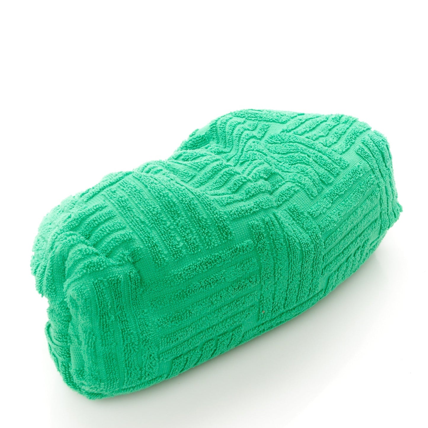 Bottega Veneta Sponge Fabric The Pouch Clutch Grass