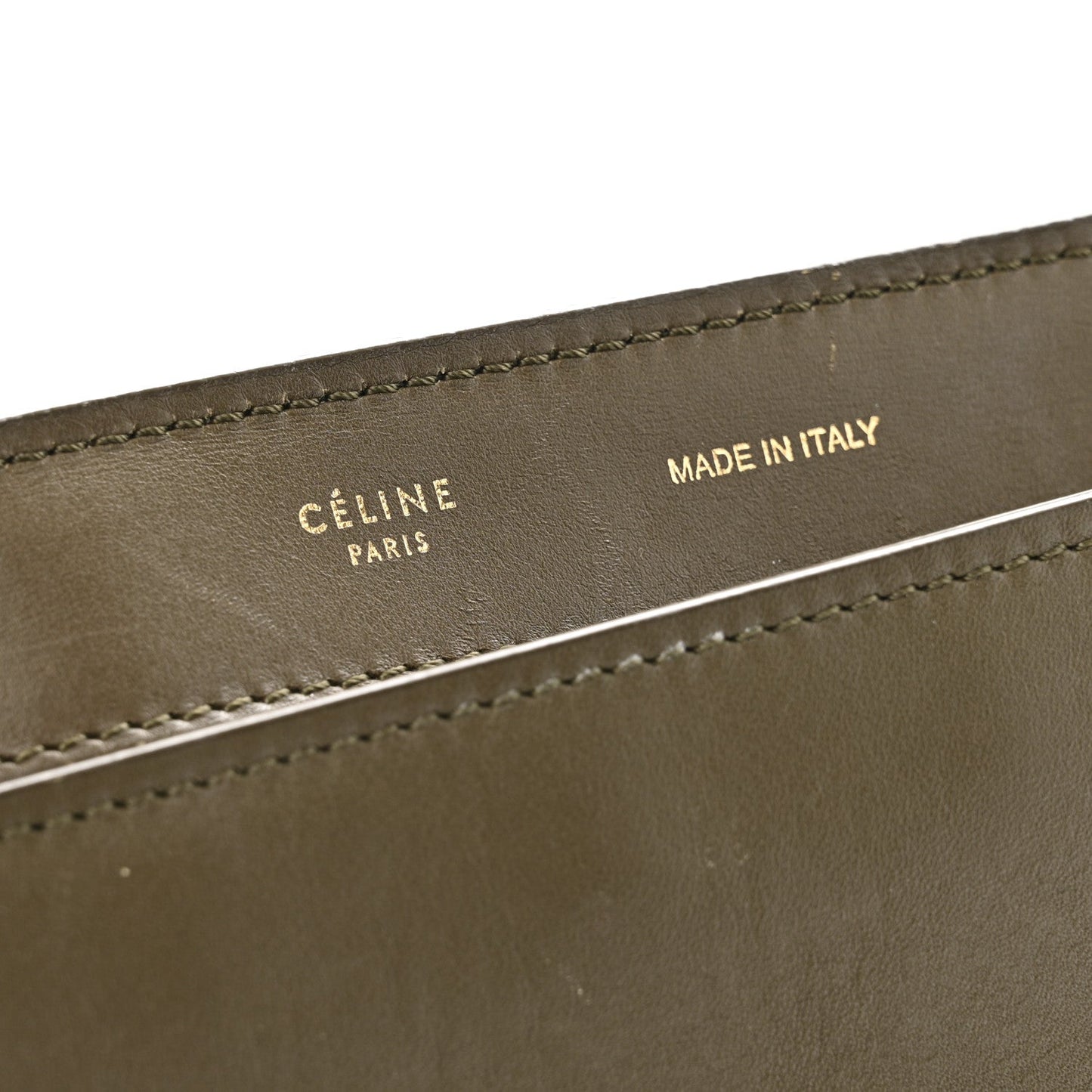 Celine Bullhide Smooth Calfskin Suede Medium Tri-Color Trapeze White Multicolor