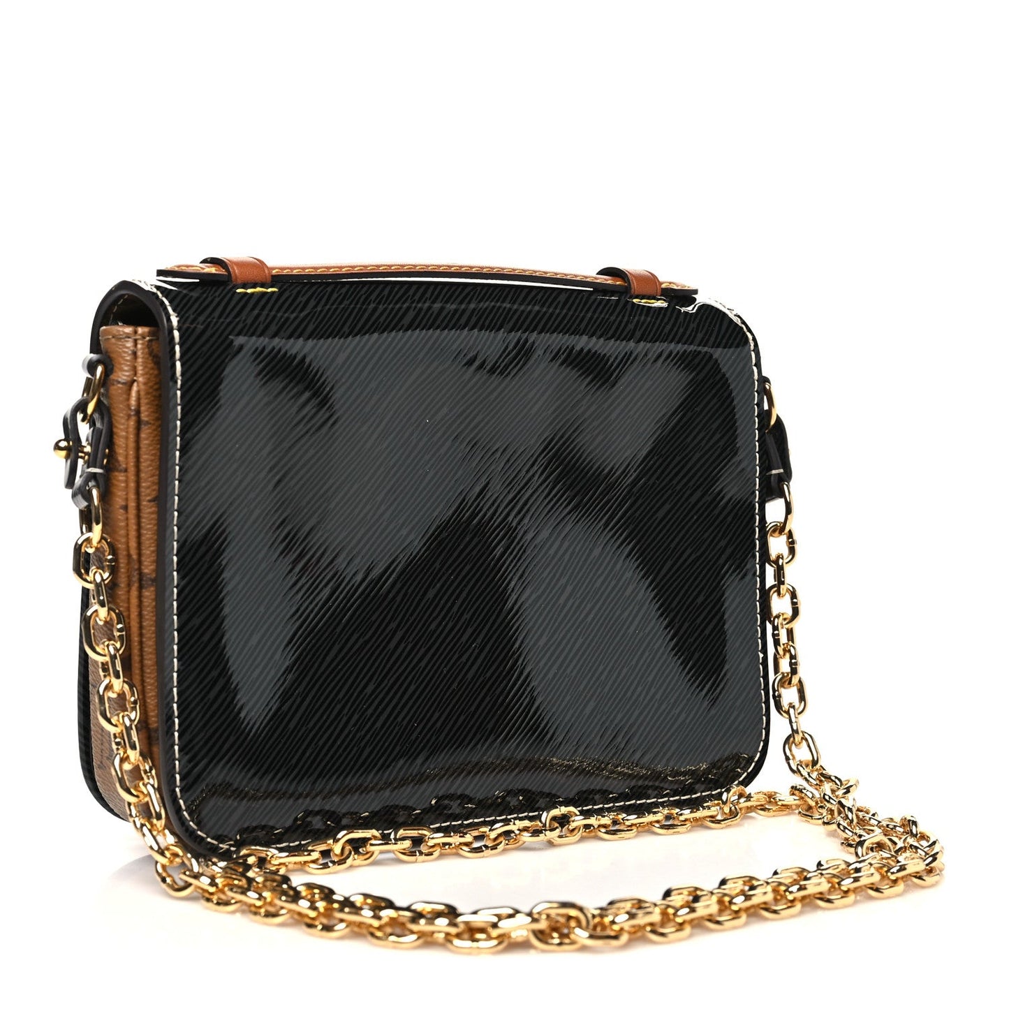 Louis Vuitton Shiny Epi Reverse Monogram Pochette Metis Mini Marine