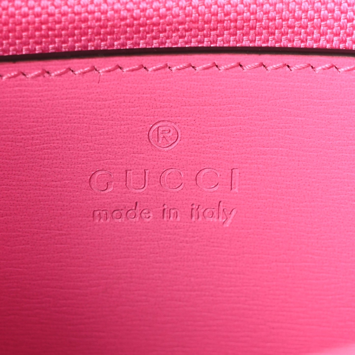 Gucci GG Monogram Scratch Lux Calfskin Mini Luce Shoulder Bag Blossom Rose Dark Blossom