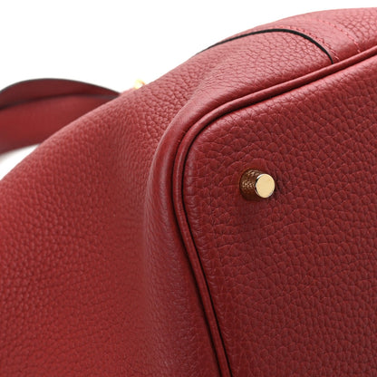Hermes Taurillon Clemence Picotin Lock 22 MM Rouge H