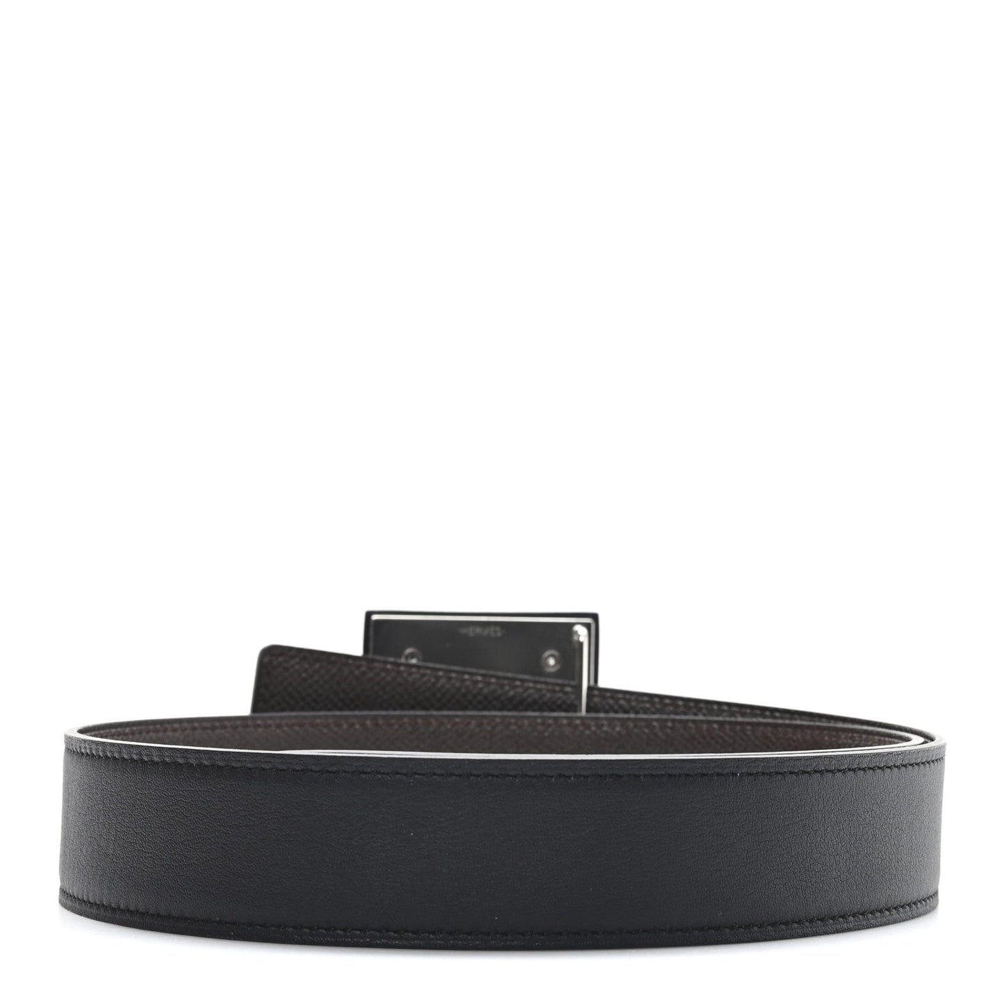 Hermes Epsom Swift 32mm Collier De Chien Belt 75 Black