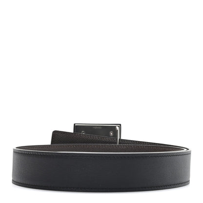 Hermes Epsom Swift 32mm Collier De Chien Belt 75 Black