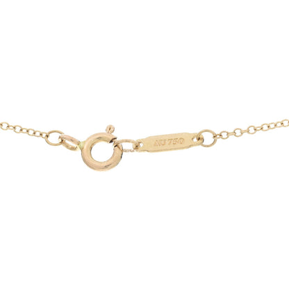 Tiffany 18K Rose Gold Diamond .17ct Solitaire Pendant Necklace