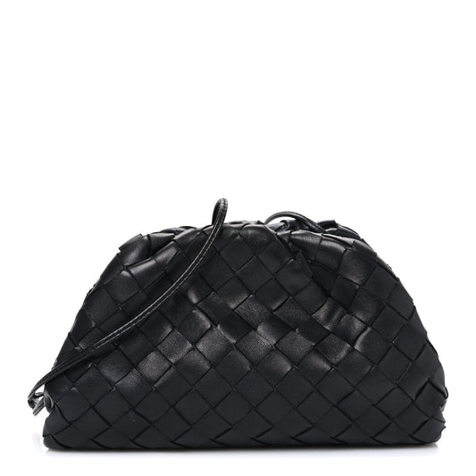 Bottega Veneta Nappa Intrecciato The Mini Pouch Black