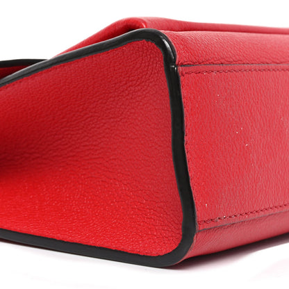 Louis Vuitton Soft Calfskin My Lockme Chain Bag BB Poppy
