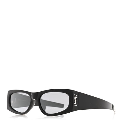 Saint Laurent Acetate Rectangle SL M140/F Sunglasses Black