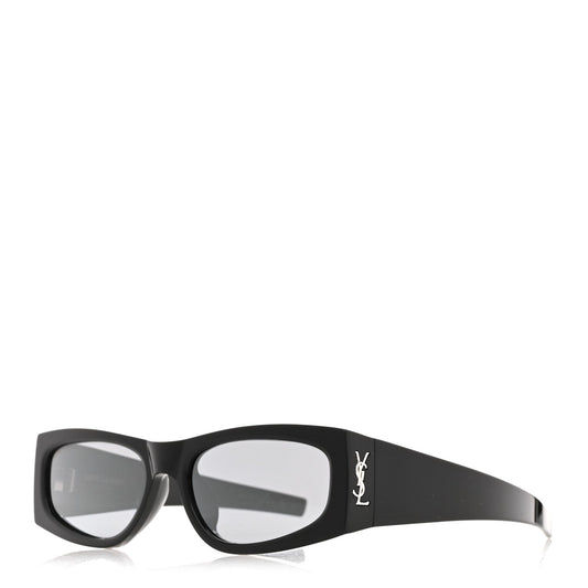 Saint Laurent Acetate Rectangle SL M140/F Sunglasses Black
