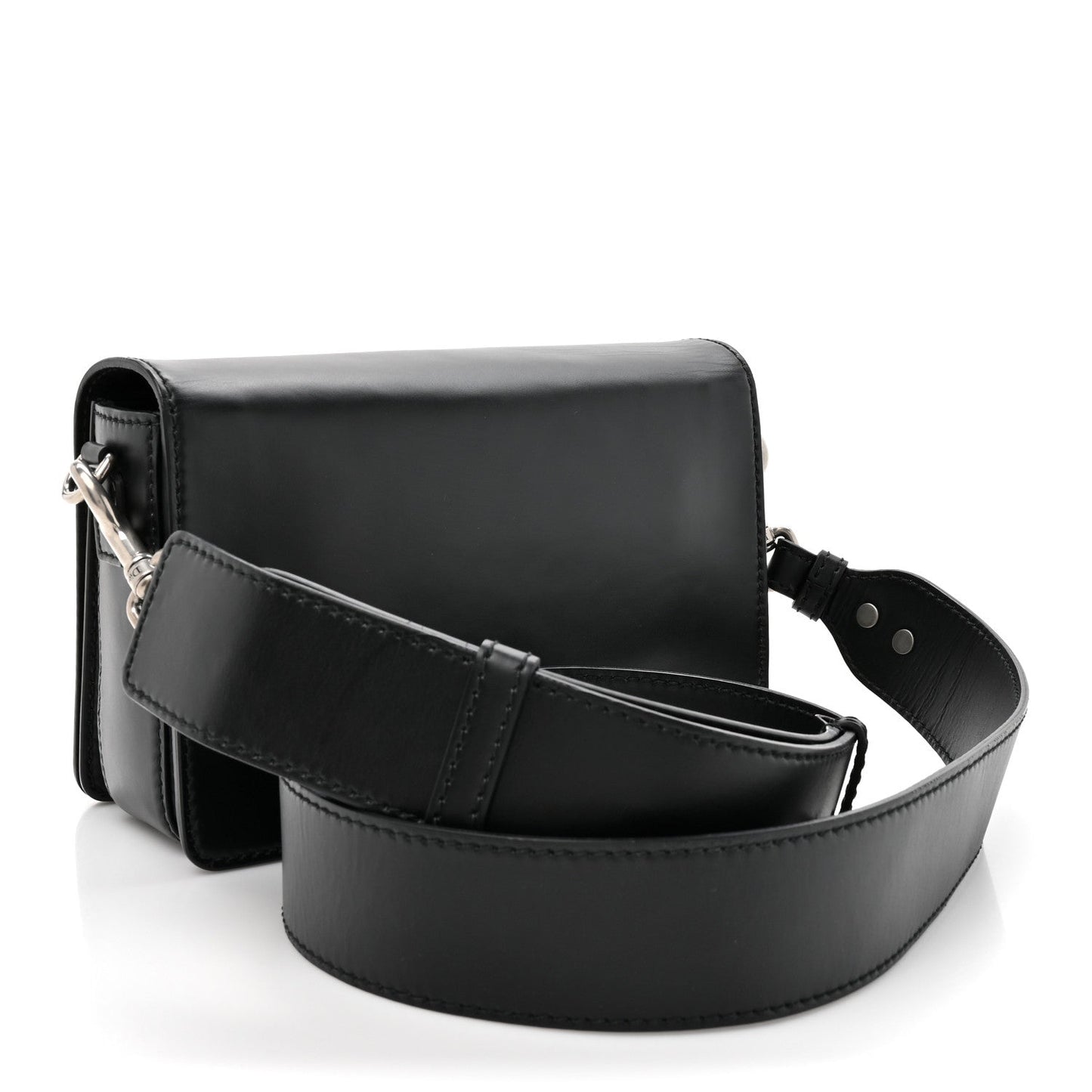 Christian Dior Smooth Calfskin Dio(r)evolution Flap Bag Black