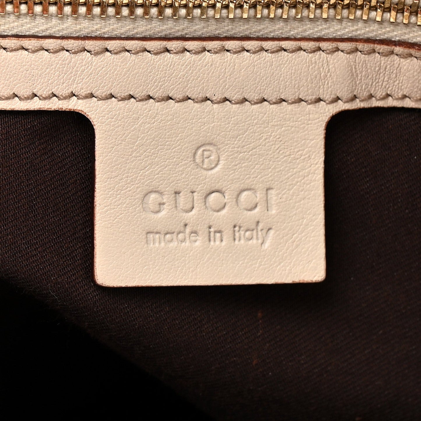 Gucci Calfskin Medium Pelham Shoulder Bag Off White