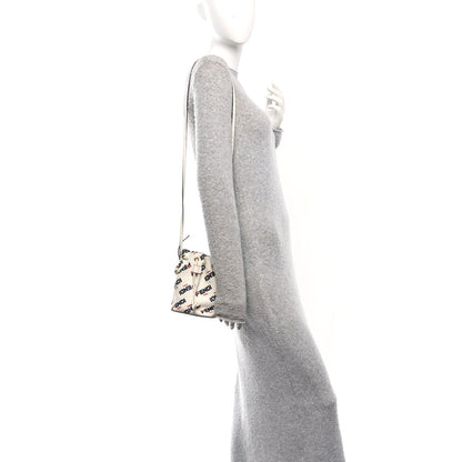 Fendi X FILA Vitello F is Fendi Mania Mini Mon Tresor Bucket Bag White