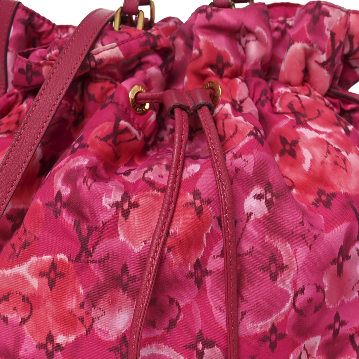 Louis Vuitton Nylon Monogram Ikat Noefull MM Rose Indien