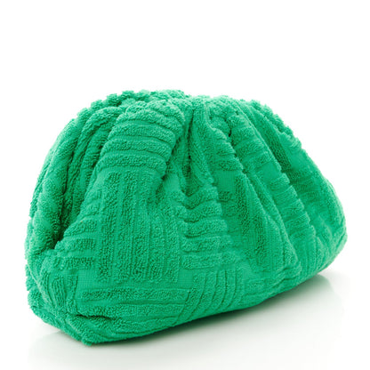 Bottega Veneta Sponge Fabric The Pouch Clutch Grass