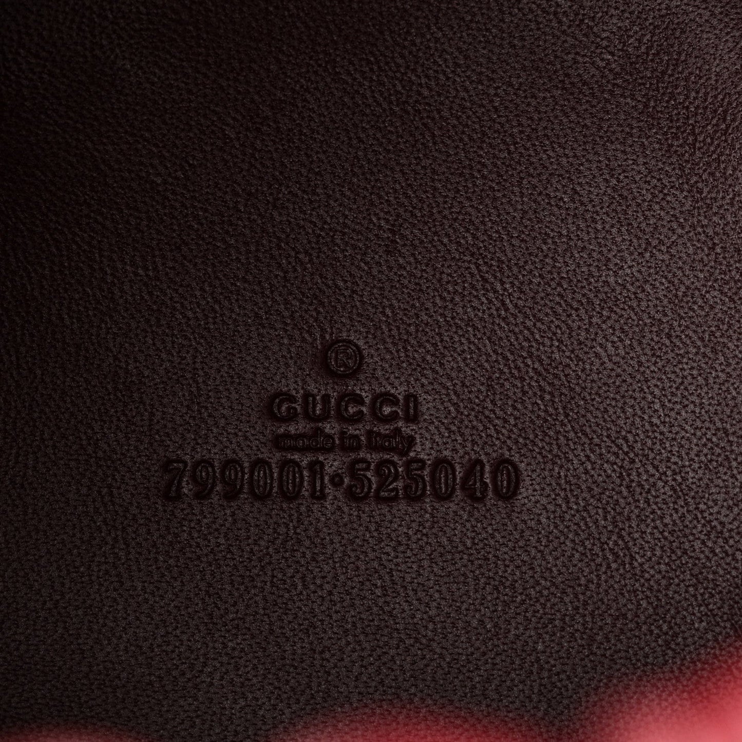 Gucci GG Shadow Monogram Mini Bucket Bag Rosso Ancora Red