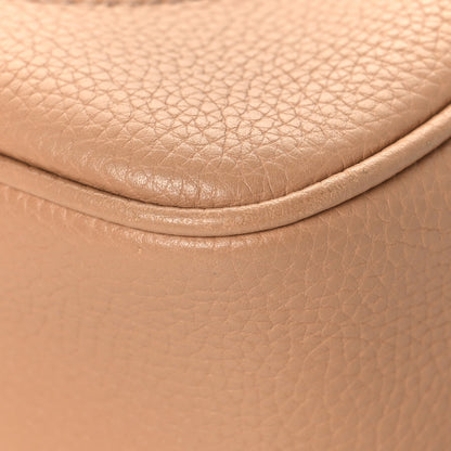 Gucci Pebbled Calfskin Small Soho Disco Bag Camelia