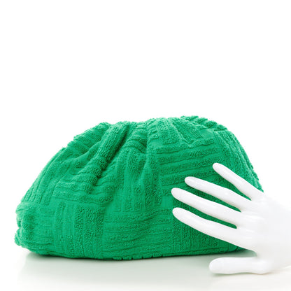 Bottega Veneta Sponge Fabric The Pouch Clutch Grass