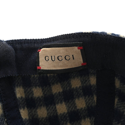Gucci Wool Monogram Jumbo GG Antonio Baseball Hat M Grey
