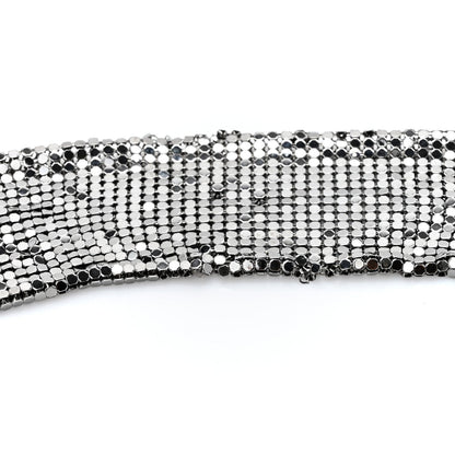 Chanel Lambskin Quilted Chain Mail Shoulder Bag Black
