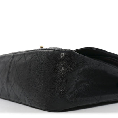 Chanel Caviar Quilted Jumbo Double Flap Black