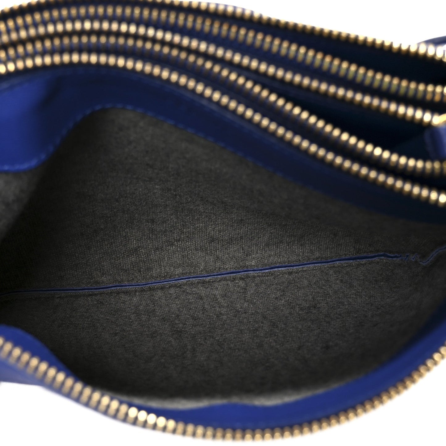 Celine Lambskin Small Trio Crossbody Bag Indigo